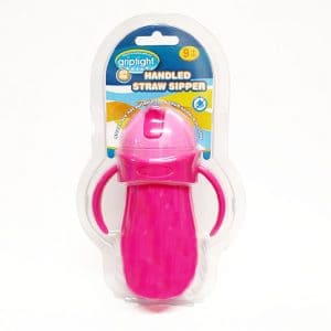 Baby drinking bottle with handles