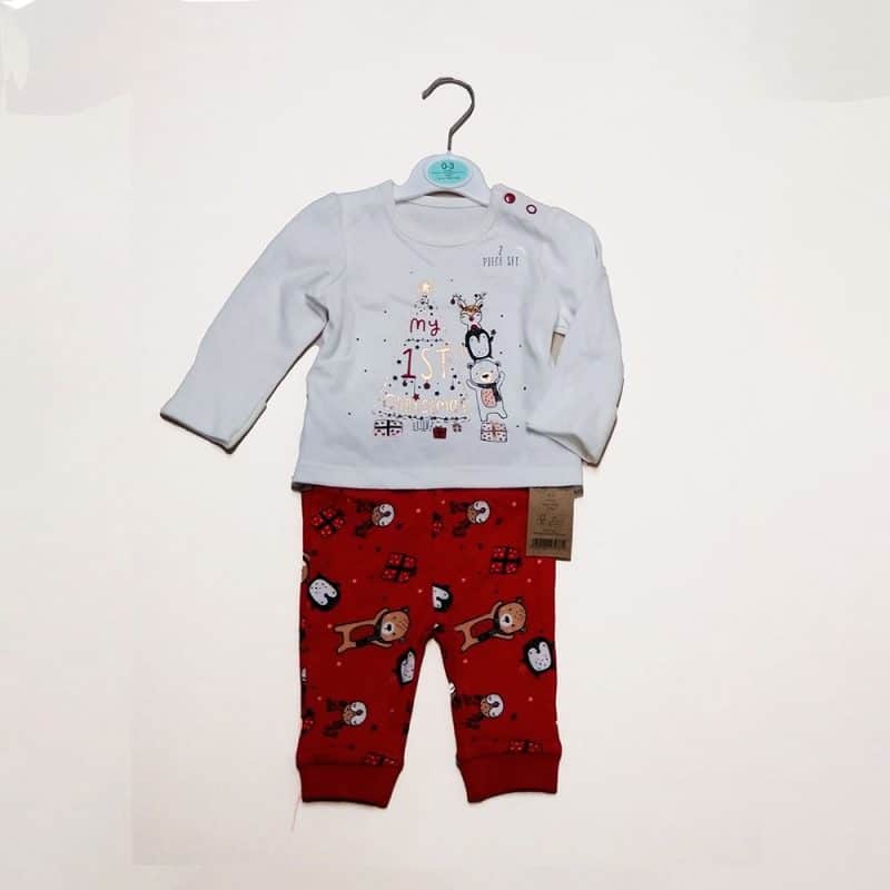 George Baby ‘My First Christmas Top and Trousers Set 1B