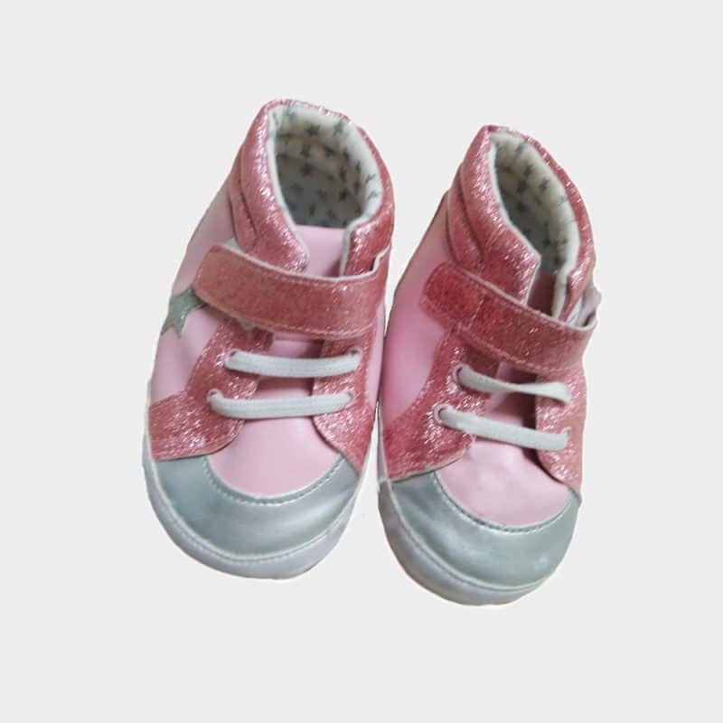 baby girls's pink soft shoes