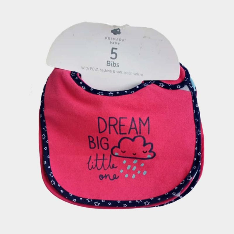 Primark Baby Girls Dream Big Bib Set 5pc