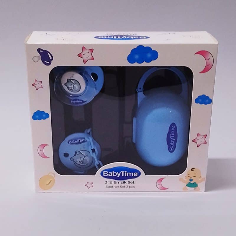 Baby Time Soother Holder Case Set 3pc
