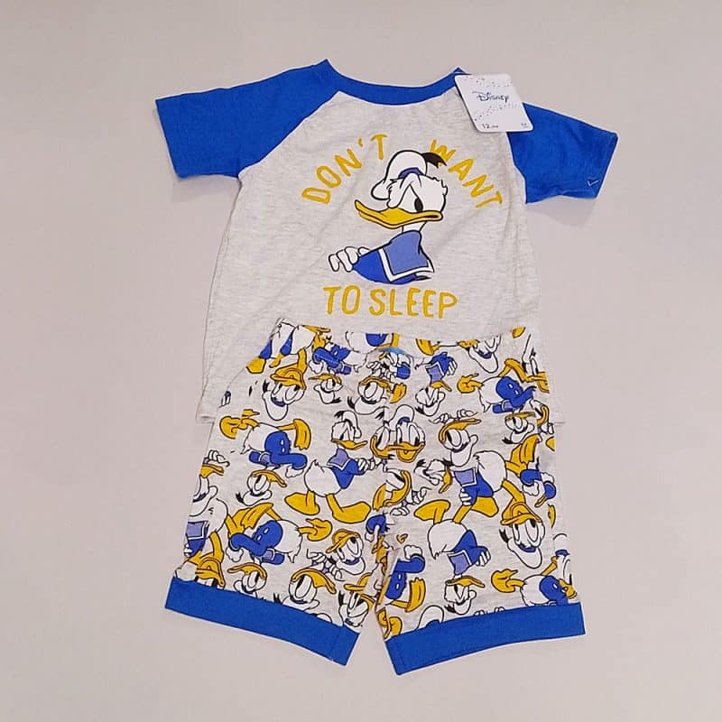 Disney Donald Duck Boys Shorts Pyjamas 2pc