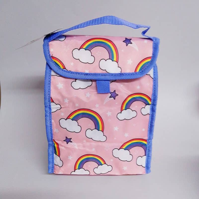 pink kids insulated lunch bag
