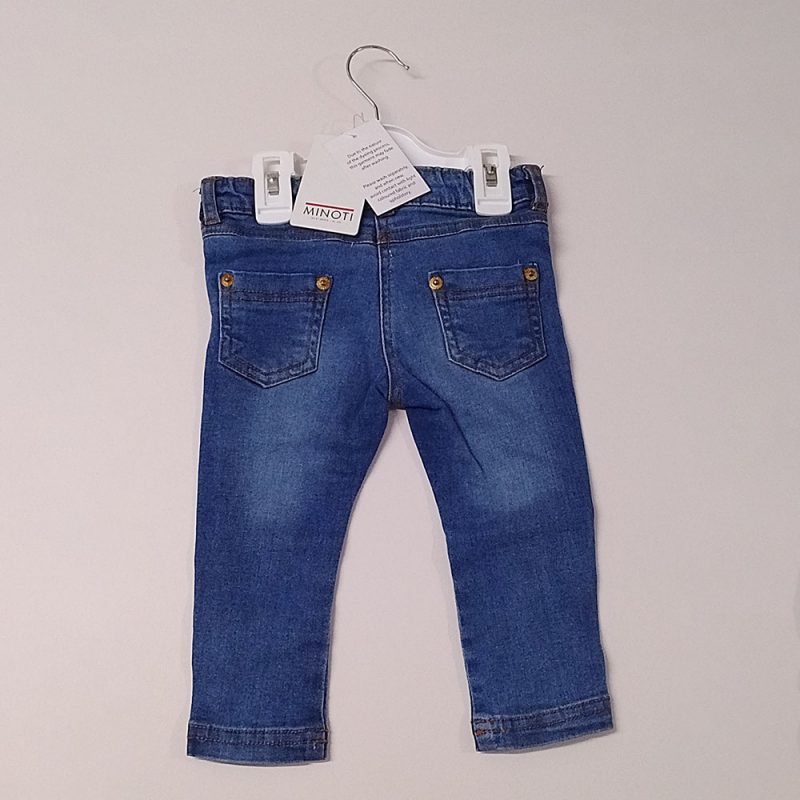 Minoti Contrast Stitch Jeans Blue 1B