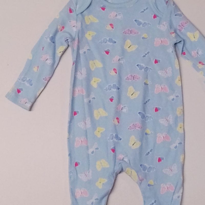Mothercare Butterfly Blue Romper 1B