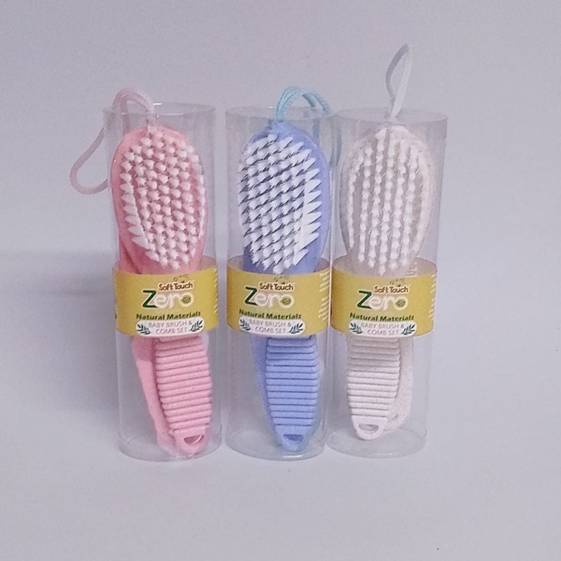 Soft Touch Zero Baby Brush Comb Set